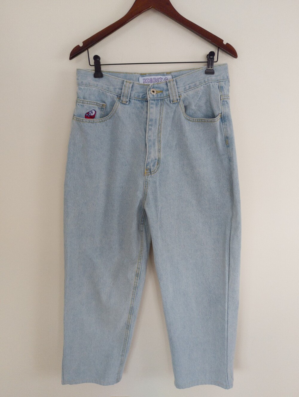 Polar Skate Co Big Boy Jeans Light Blue Baggy Skater Denim Size Medium